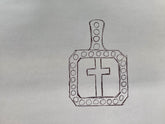 Sterling Silver Semi Mount Pendant Setting Asscher SQ 13x13mm Halo - Syzjewelry